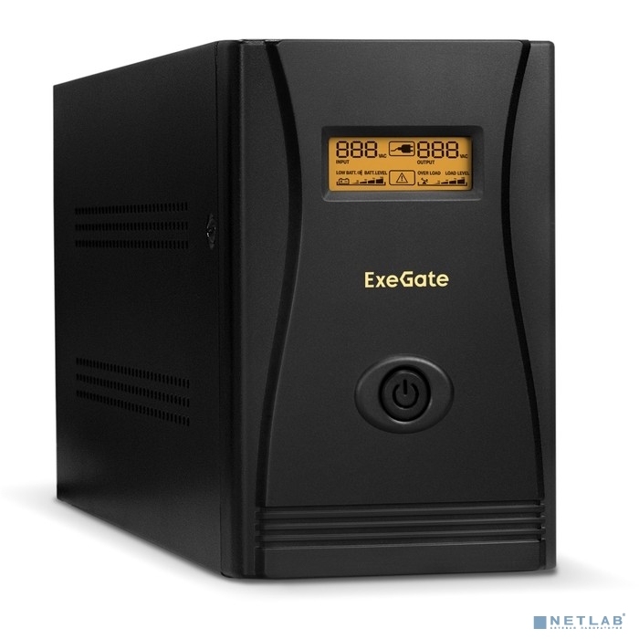 Exegate EP285503RUS ИБП ExeGate SpecialPro Smart LLB-1500.LCD.AVR.EURO.RJ <1500VA/950W, LCD, AVR, 4 