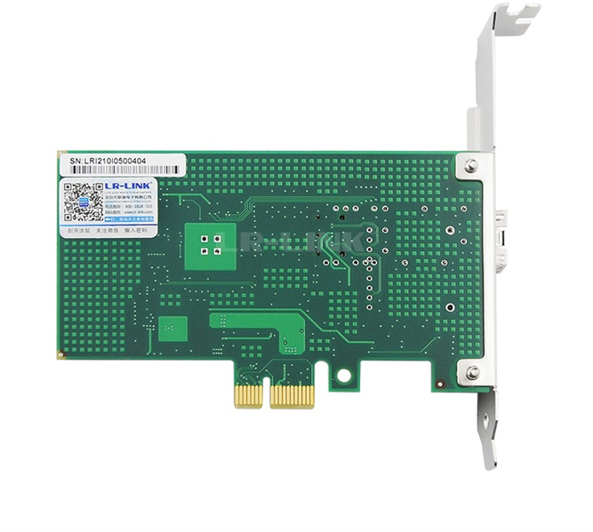 Адаптер LR-Link NIC PCIe x1, 1 x 1G SFP , Intel i210 chipset (FH+LP)