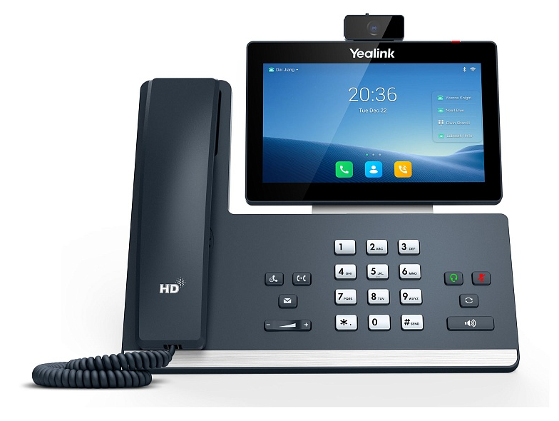 Телефон YEALINK SIP-T58W with camera, видеотерминал,  16 аккаунтов, цветной сенсорный экран 7" 1024х