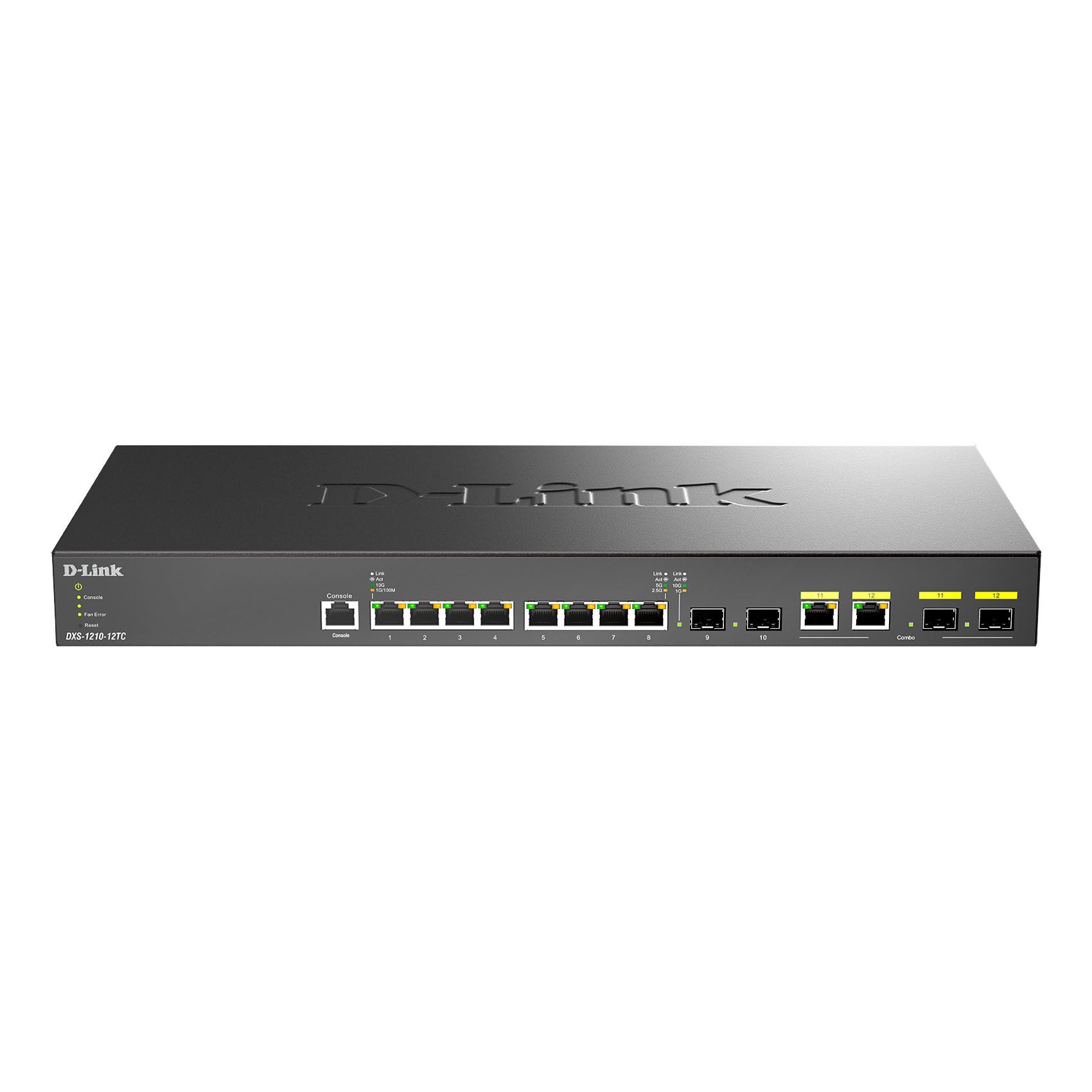 Коммутатор D-Link DXS-1210-12TC/B1A Настраиваемый L2+ коммутатор с 8 портами 10GBase-T, 2 портами 10