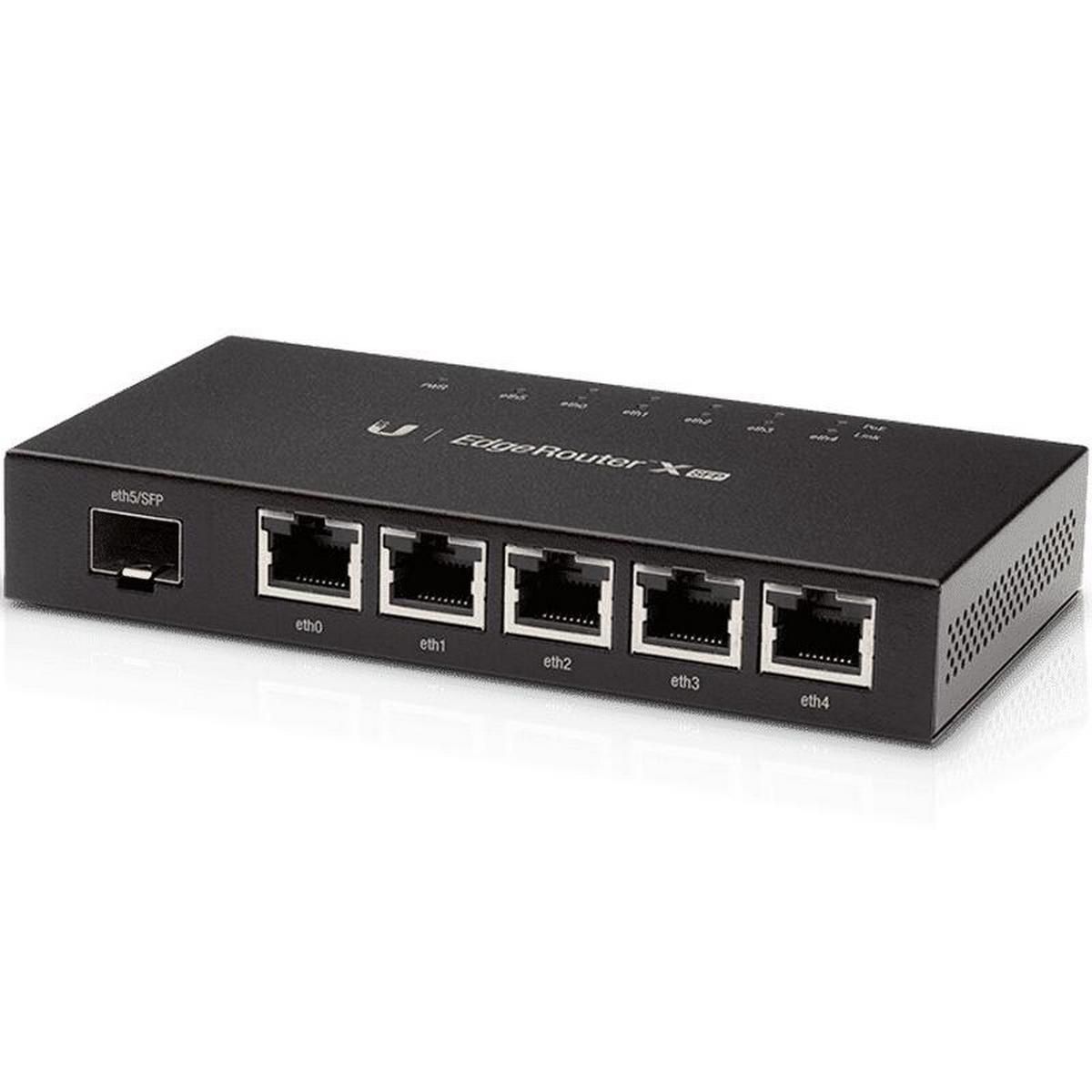Маршрутизатор Ubiquiti EdgeRouter X SFP |ER-X-SFP| Ubiquiti PoE-маршрутизатор 2 ядра (880 МГц), 5x 1