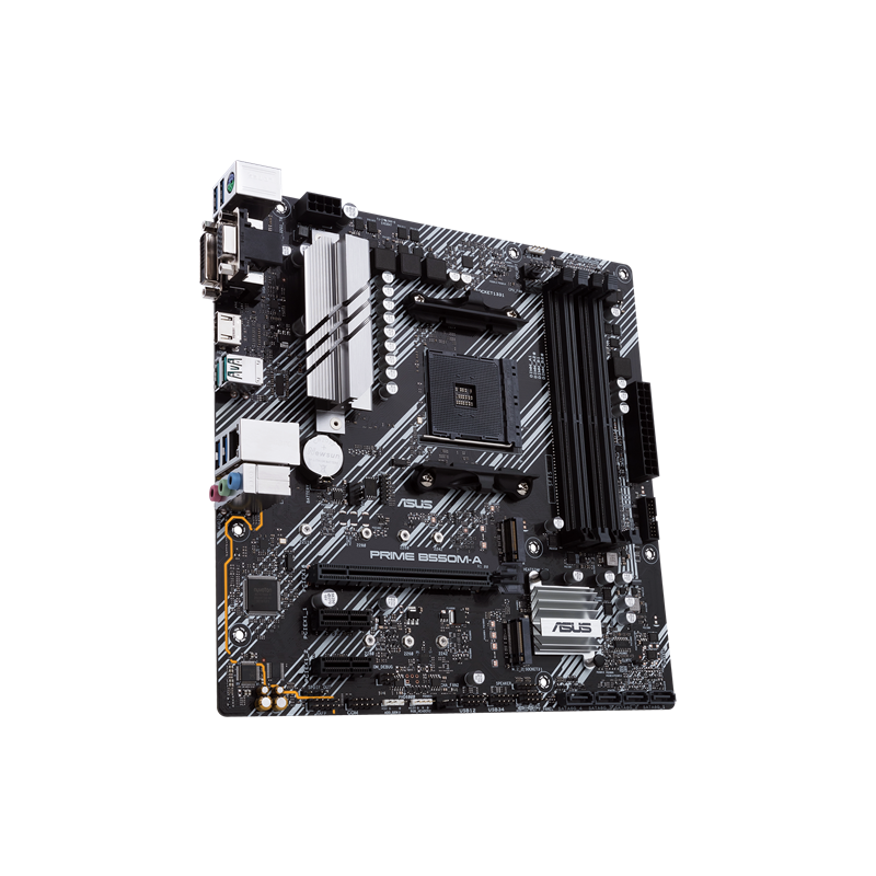 Материнская плата Asus PRIME B550M-A Soc-AM4 AMD B550 4xDDR4 mATX AC`97 8ch(7.1) GbLAN RAID+VGA+DVI+
