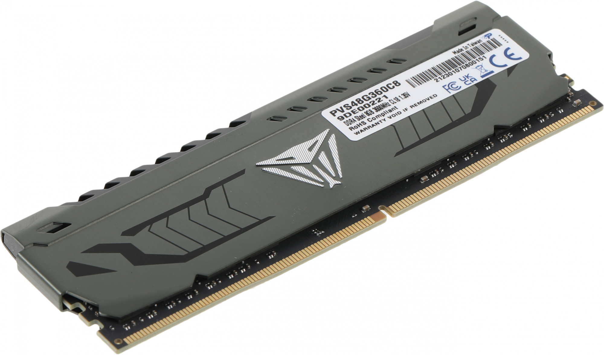 Память DDR4 8Gb 3600MHz Patriot PVS48G360C8 Viper Steel RTL Gaming PC4-28800 CL18 DIMM 288-pin 1.35В