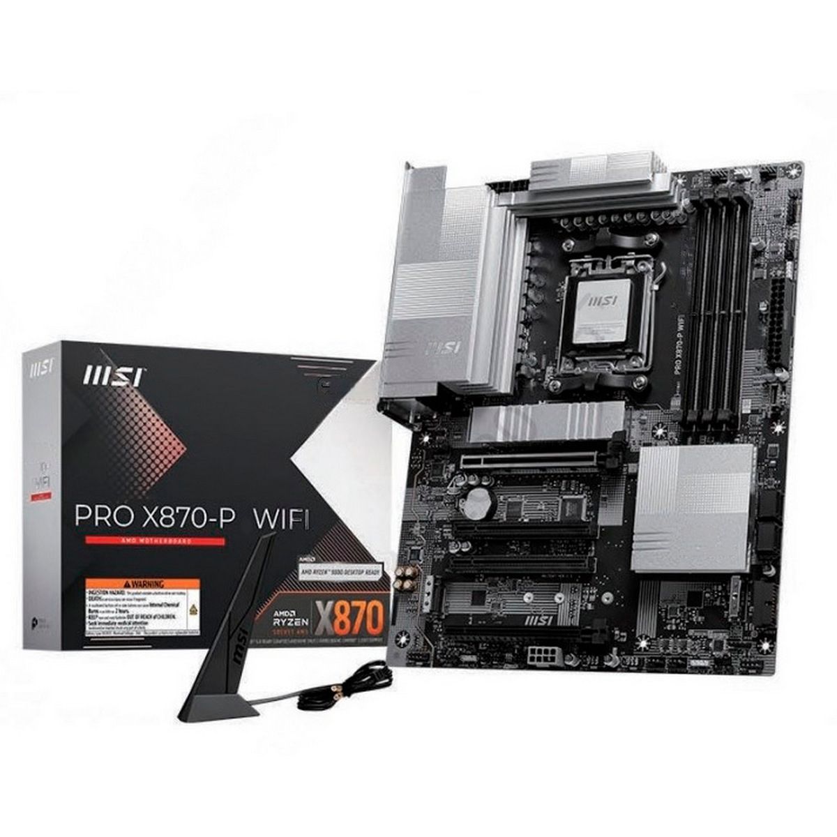 Материнская плата MSI PRO X870-P WIFI Socket AM5 AMD X870 4xDDR5 ATX AC`97 8ch(7.1) 5Gigabit RAID+HD