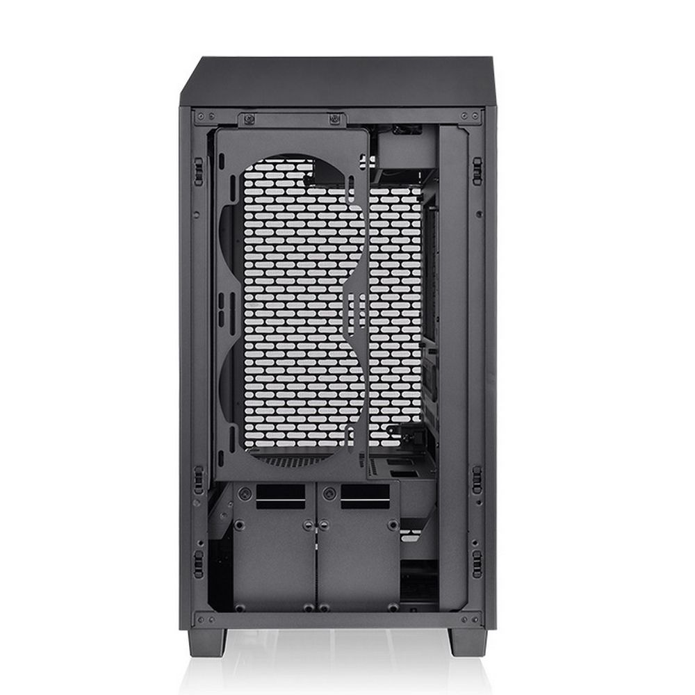 Корпус Thermaltake The Tower 200/Black/Win/SPCC/Tempered Glass*1/CT140 Fan*2/Color Box
