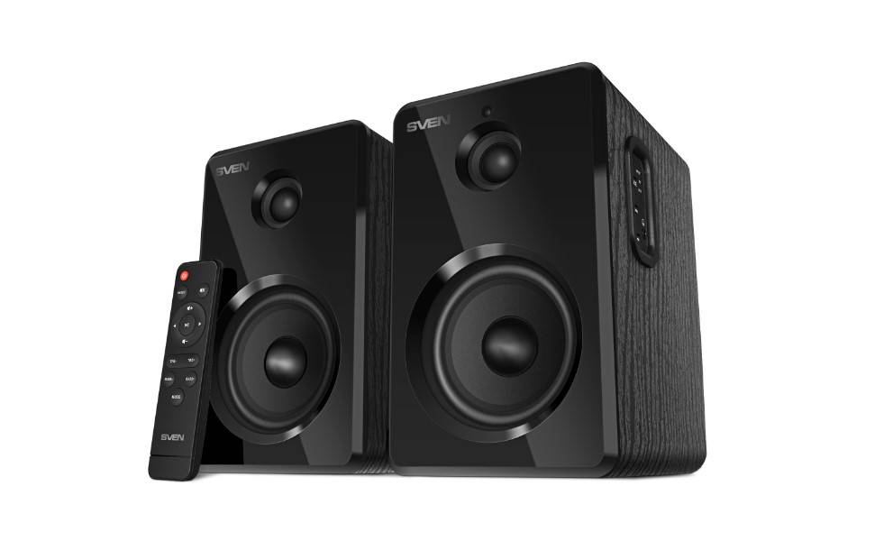 Компьютерная акустика 2.0 Sven SPS-725 черный (50 Вт, BT, пульт)