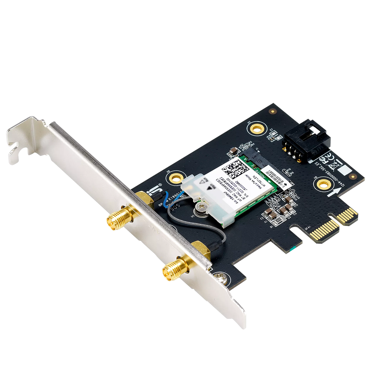 Сетевой адаптер Wi-Fi + Bluetooth Asus PCE-BE6500 BE6500 PCI Express (ант.внеш.съем) 2ант.