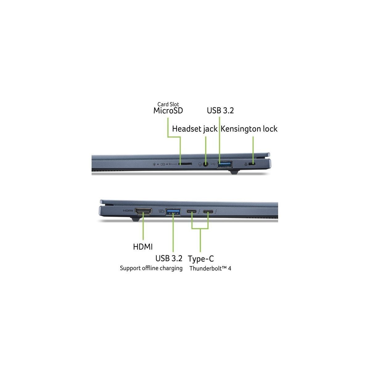 Ноутбук Acer Swift Go 14 AI SFG14-75-58NB Core Ultra 5 226V 16Gb SSD1Tb Intel Arc 130V 14" OLED WUXG