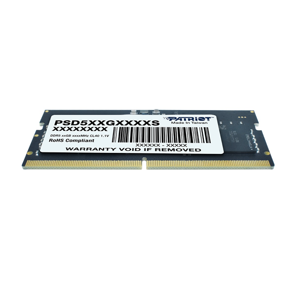 Память DDR5 16GB 4800MHz Patriot PSD516G480081S RTL PC5-38400 CL40 SO-DIMM 262-pin 1.1В dual rank Re