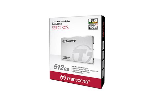 Накопитель SSD Transcend SATA-III 512GB TS512GSSD230S 230S 2.5" 0.3 DWPD