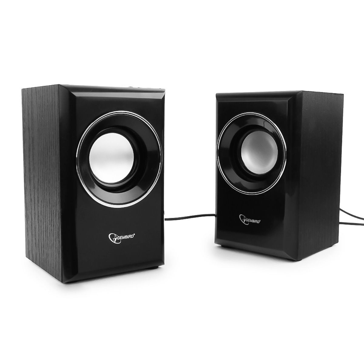 Акустич. система 2.0 Gembird SPK-204, МДФ, черный, 6 Вт, регулятор громкости, USB-питание