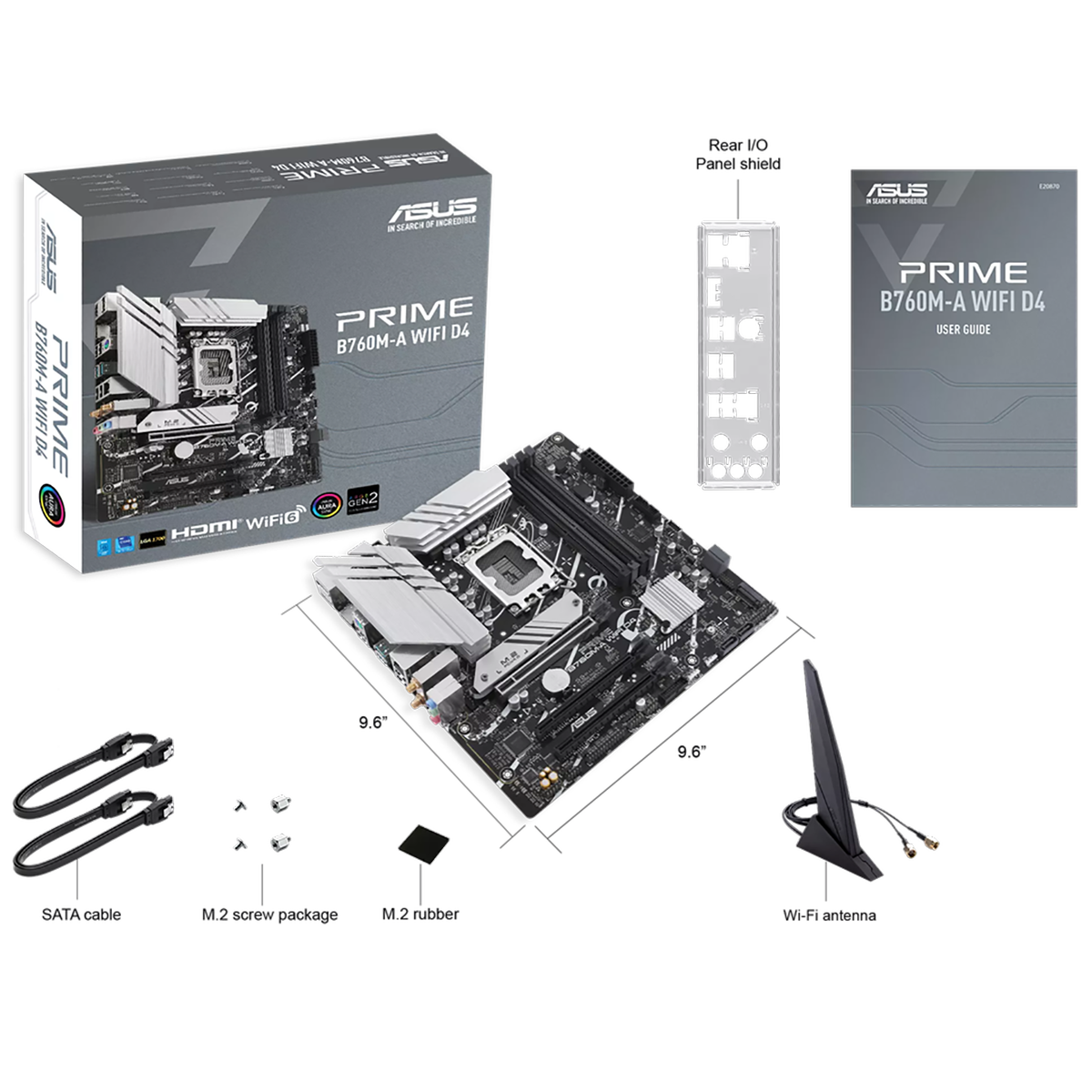 Материнская плата Asus PRIME B760M-A WIFI D4 Soc-1700 Intel B760 4xDDR4 mATX AC`97 8ch(7.1) 2.5Gg RA