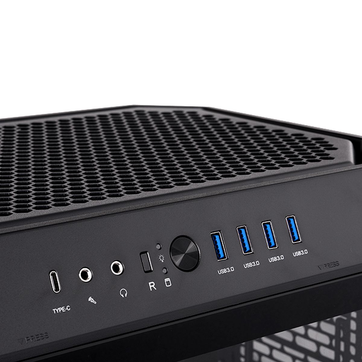 Корпус Thermaltake CA-1Z1-00M1WN-00 Win/SPCC/Tempered Glass*3/CT140 Fan*2/Color Box/With Screen Meta