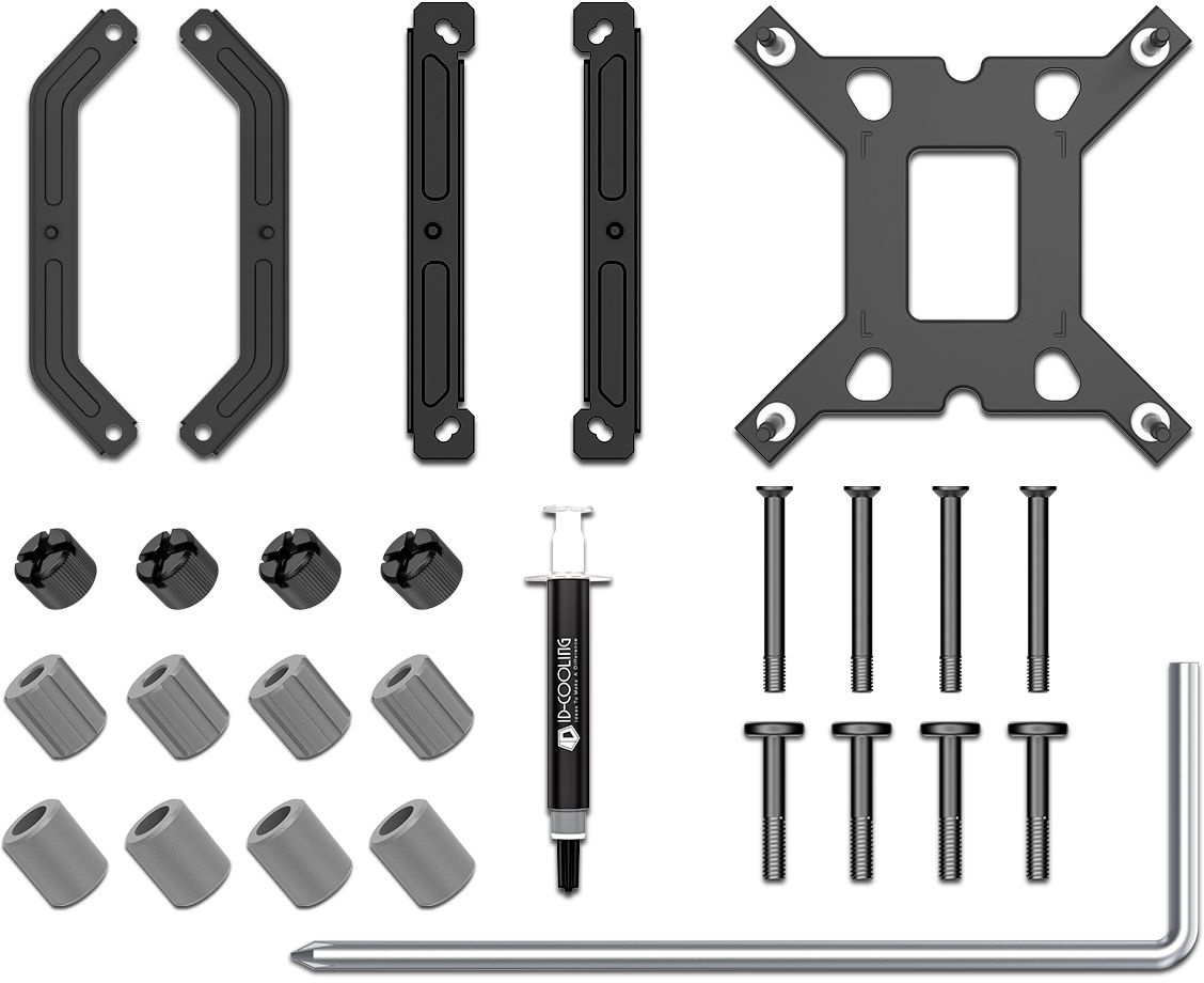 Устройство охлаждения(кулер) ID-Cooling IS-55 Soc-AM5/AM4/1200/1700/1851 черный 4-pin 31.2-31.2dB Al