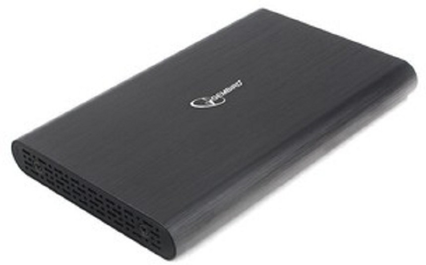 Gembird EE2-U3S-50 Внешний корпус 2.5" чёрный, USB 3.0, SATA, до 2 Тб, алюминий