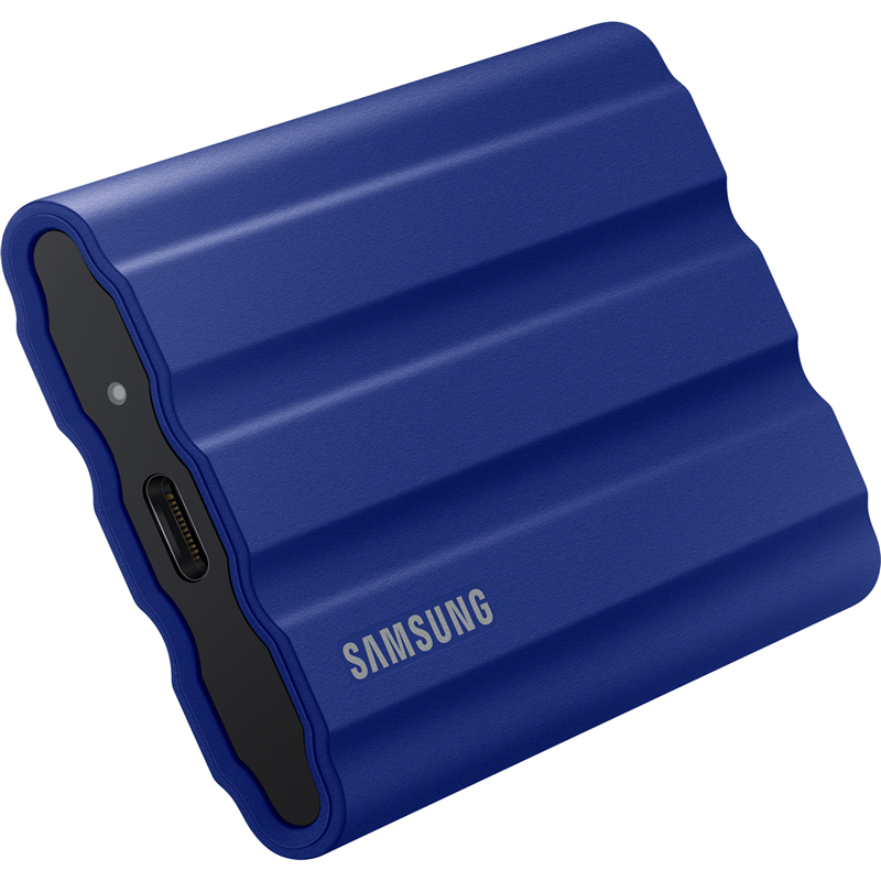 Накопитель SSD Samsung Original USB-C 1Tb MU-PE1T0R/WW Shield T7 1.8" синий