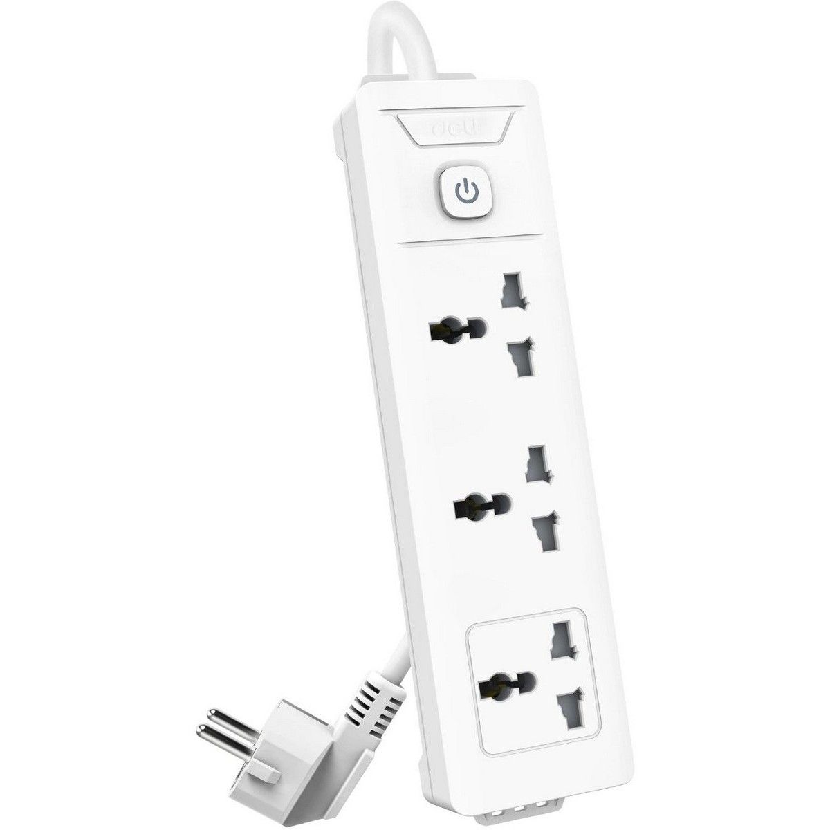 Сетевой  фильтр универсальный Deli ET402/ 3розетки, 5 м