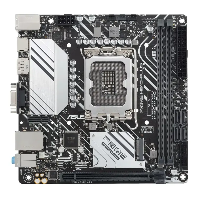 Материнская плата Asus PRIME H610I-PLUS-CSM Soc-1700 Intel H610 2xDDR5 mini-ITX AC`97 8ch(7.1) GbLAN