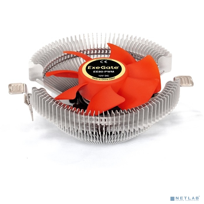 Exegate EX286145RUS Кулер ExeGate EE80-PWM (Al, LGA775/1150/1151/1155/1156/1200/1700/A­M2/AM2+/AM3/A