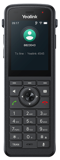 Телефон YEALINK AX86R, экран 2.4", Wi-Fi 6, IP67, Alarm, виброоповещение, Bluetooth, 3.5 mm, Type-C,