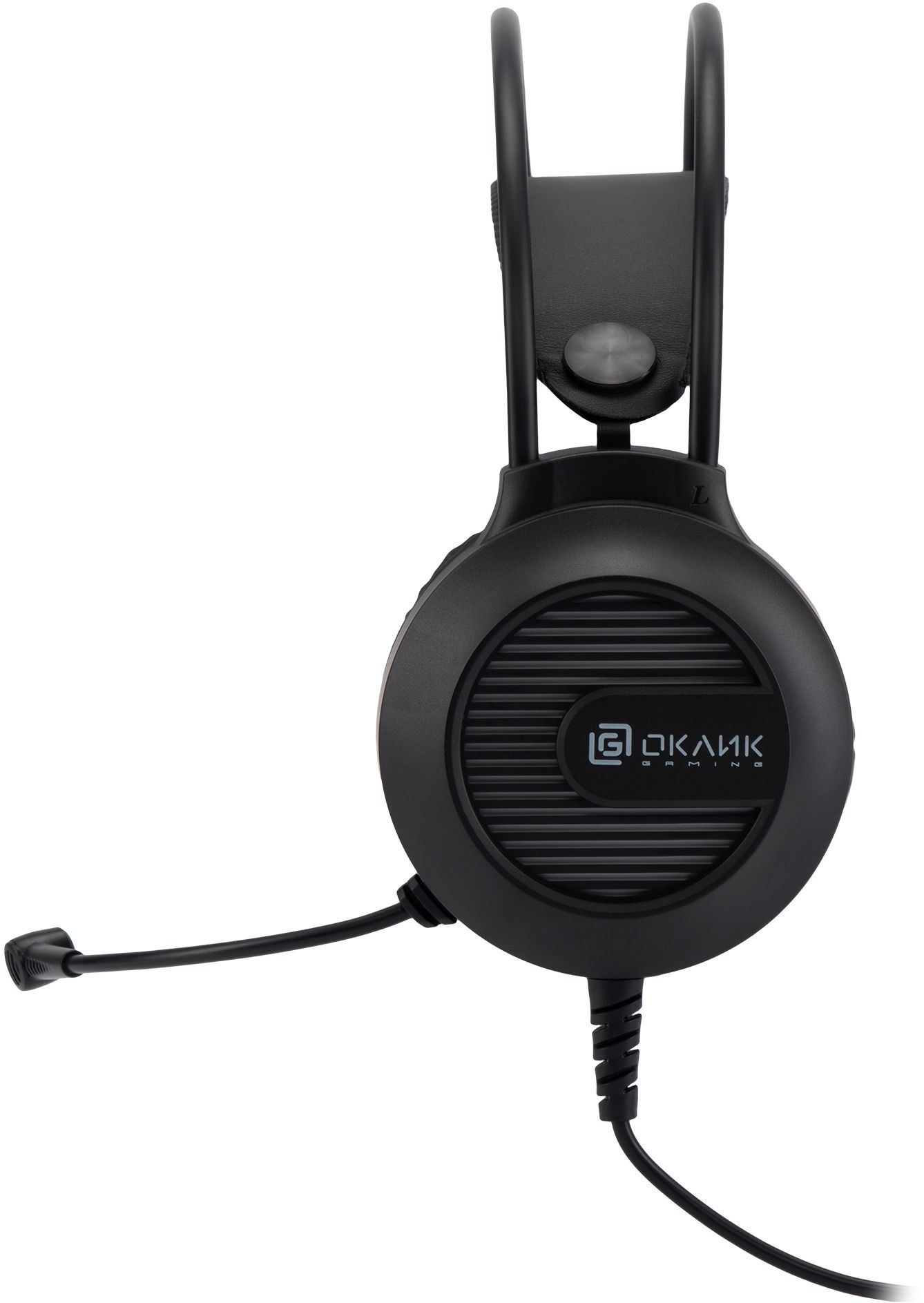 Наушники с микрофоном Оклик HS-L300G черный 2.2м мониторные оголовье (1796949)