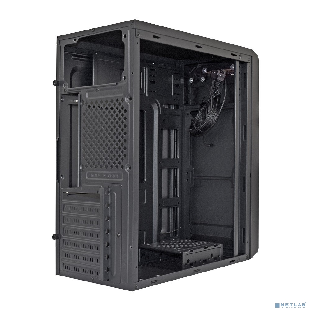 Exegate EX283074RUS Корпус Miditower ExeGate XP-332 Black, ATX, <XP600, Black,120mm>, 2*USB, Audio