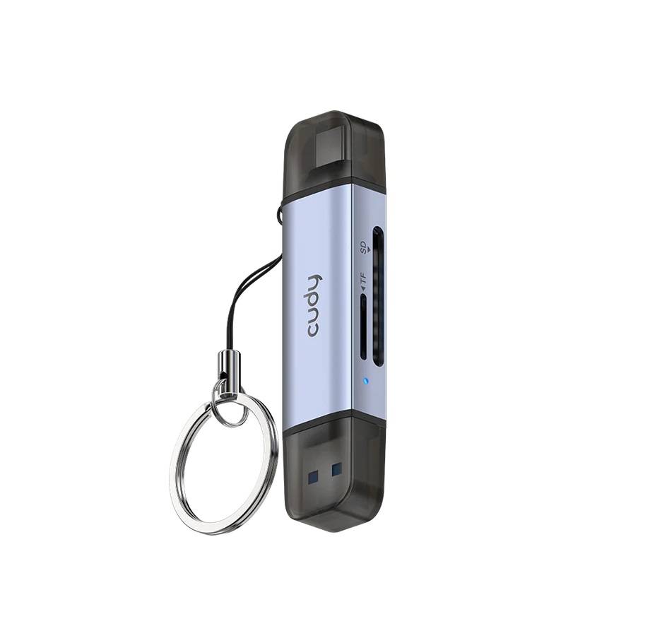 Cudy UH200 Кардридер с двумя слотами (SD, TF) и двумя портами USB 3.0