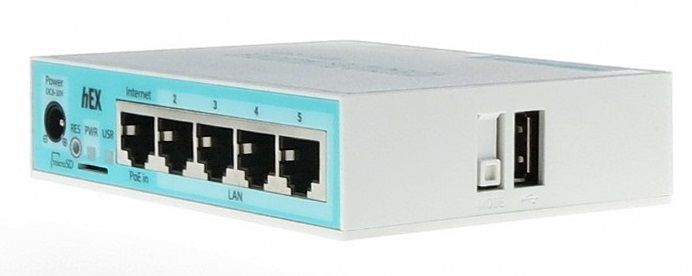 Маршрутизатор MIKROTIK RB750Gr3 hEX Router. 5x Ethernet 10/100/1000, USB, PoE {20} (002761)
