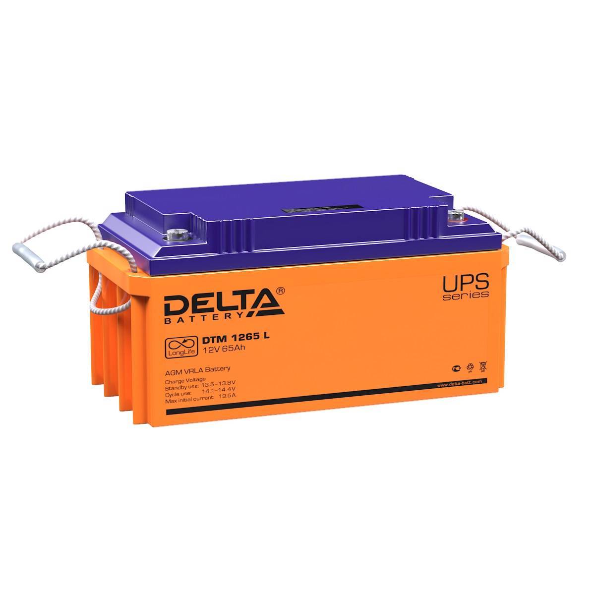 Аккумуляторная батарея Delta DTM battary for UPS 1265 L (12V / 65Ah)