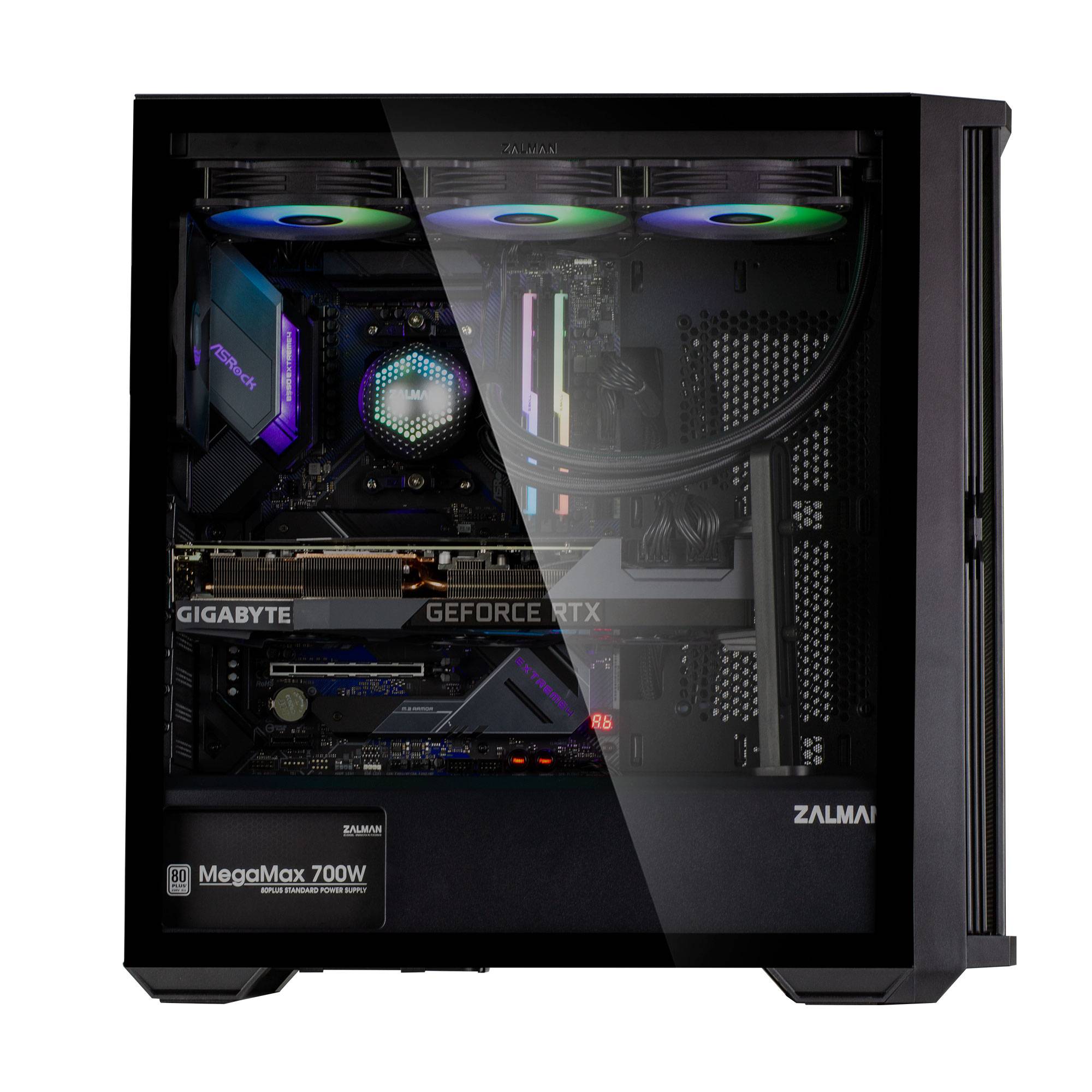 корпус ZALMAN Z10, ATX, BLACK, WINDOW, 2x3.5", 2x2.5", 2xUSB3.0, 1xUSB 3.1 Type-C, FRONT 3x140mm, RE