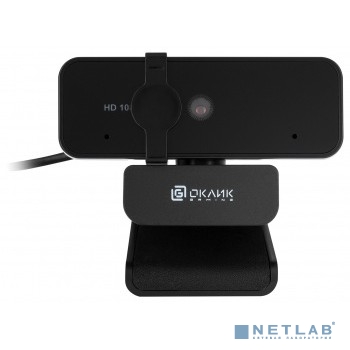 Камера Web Оклик OK-C21FH черный 2Mpix (1920x1080) USB2.0 с микрофоном