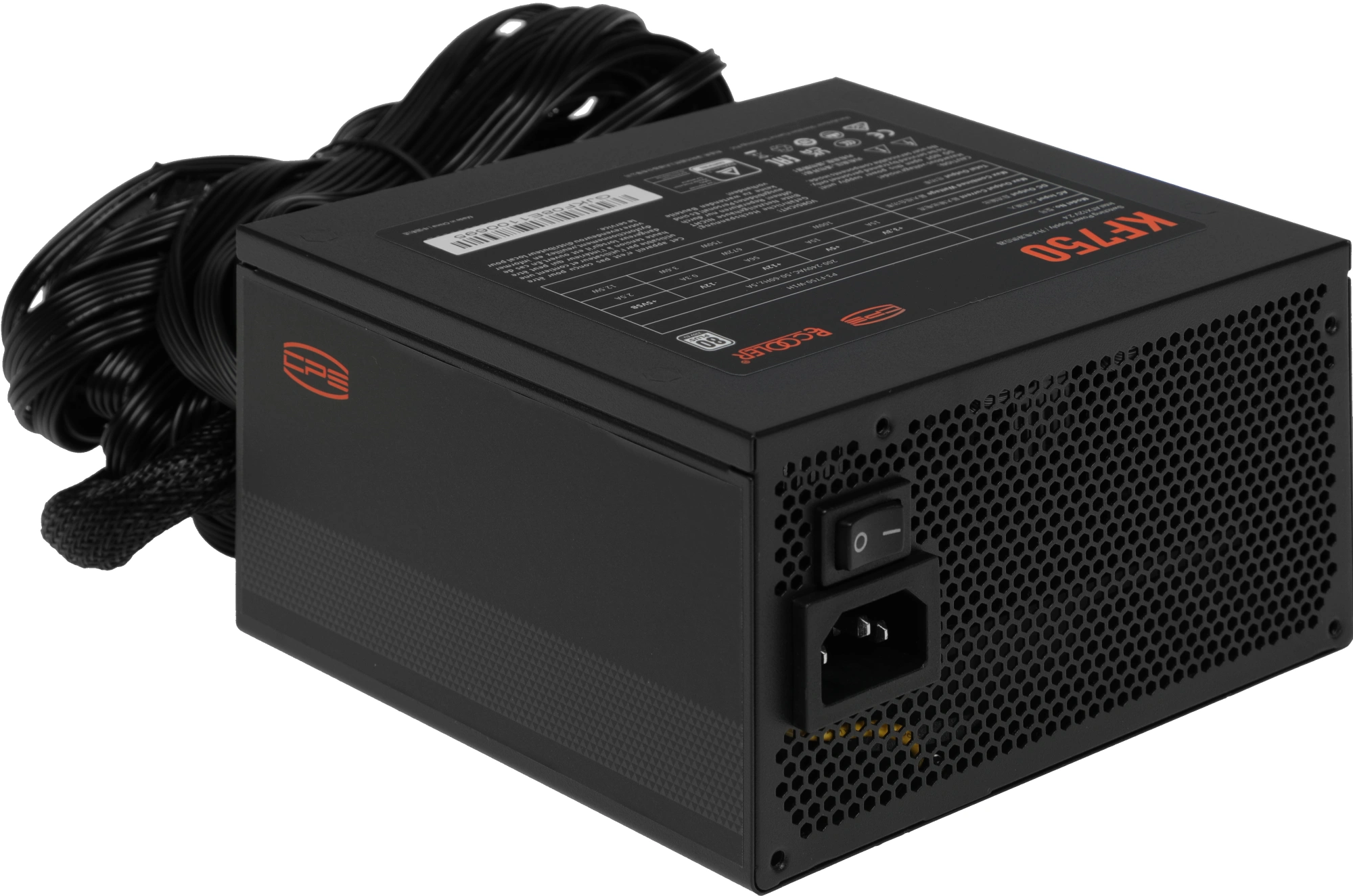 Блок питания PcCooler ATX 750W P3-F750-W1H 80 PLUS WHITE (20+4pin) APFC 120mm fan 6xSATA RTL