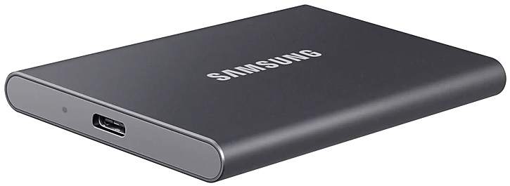 Накопитель SSD Samsung USB-C 2Tb MU-PC2T0T/WW T7 1.8" черный