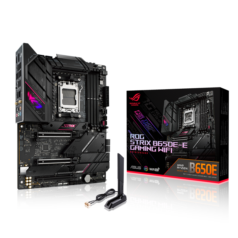 Материнская плата Asus ROG STRIX B650E-E GAMING WIFI Socket AM5 AMD B650 4xDDR5 ATX AC`97 8ch(7.1) 2