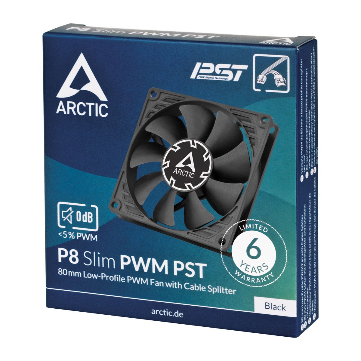 Case fan ARCTIC P8 Slim PWM PST  (ACFAN00295A)