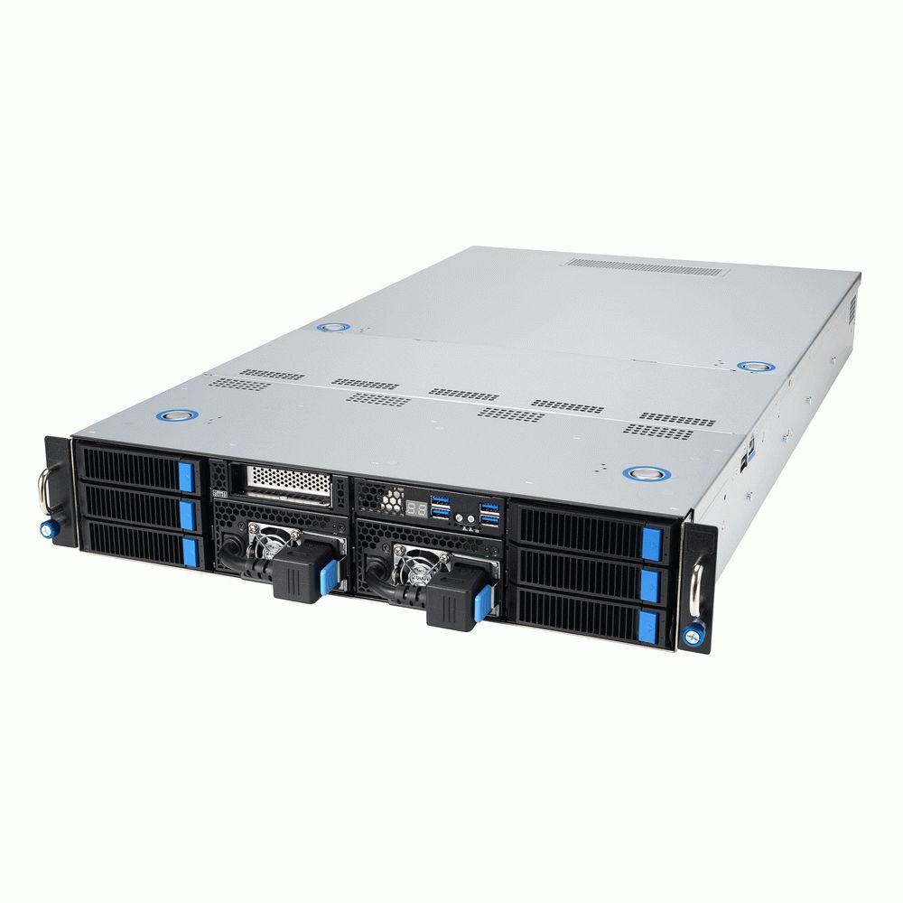 Серверная платформа ASUS ESC4000A-E12-SKU1, 2U GPU, 1 x SP5 LGA6096 EPYC 9004 (400W), 12DIMM DDR5, 2