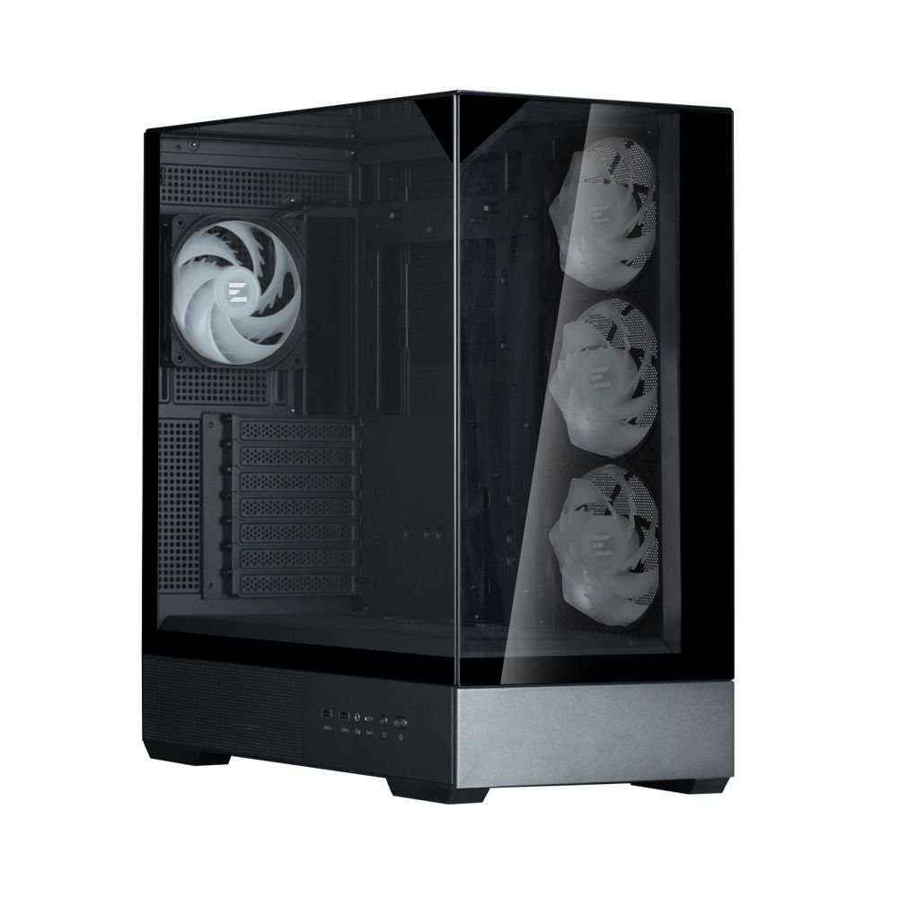 Корпус для ПК Zalman P40 Prism Plus Black ATX Mid Tower PC Case, 120mm ARGB Fanx4