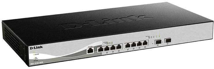 Коммутатор D-Link DXS-1210-10TS DXS-1210-10TS/B1A (L2+) 2SFP+ настраиваемый