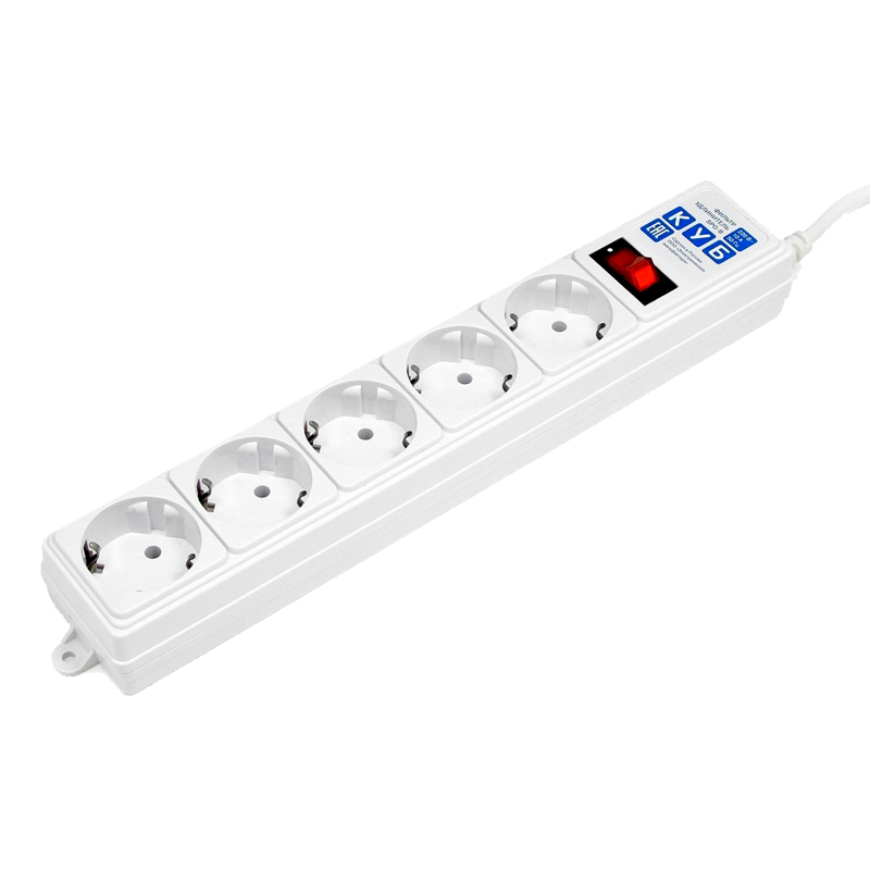 Сетевой фильтр Powercube SPG-B-6-WHITE 1.9м (5 розеток) белый (коробка)