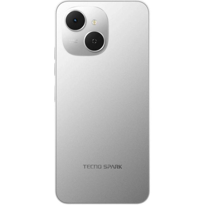 Смартфон Tecno Spark 40C 128Gb 4Gb серый моноблок 3G 4G 2Sim 6.67" 720x1600 Android 15 13Mpix 802.11