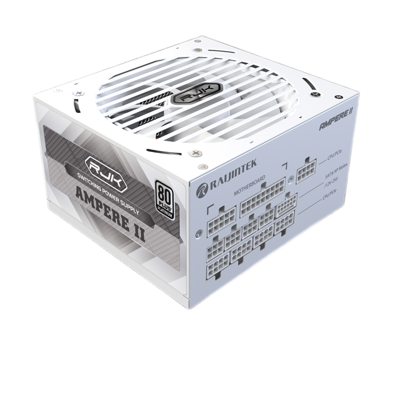 Блоки питания Raijintek AMPERE II 1200, 1200W 80+ Platinum (ATX, 3.1, PCIe 5.1, Full-modular, 1x24(2