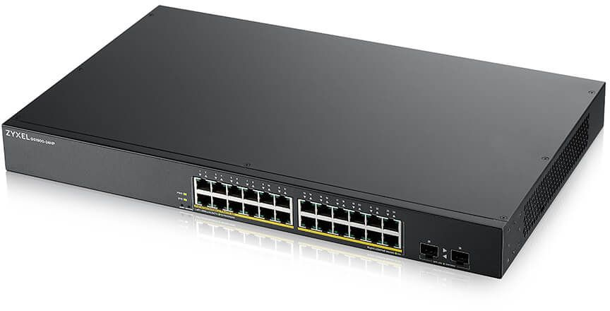 Коммутатор Zyxel GS190024HPV2-EU0101F (L2) 24x1Гбит/с 2SFP 24PoE+ 170W управляемый