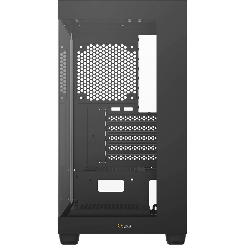 Корпус Ocypus Gamma C52 BK, Mini-Tower, TG, no fans, 1xUSB-A 3.0 + 2xUSB 2.0, mATX, mITX Black