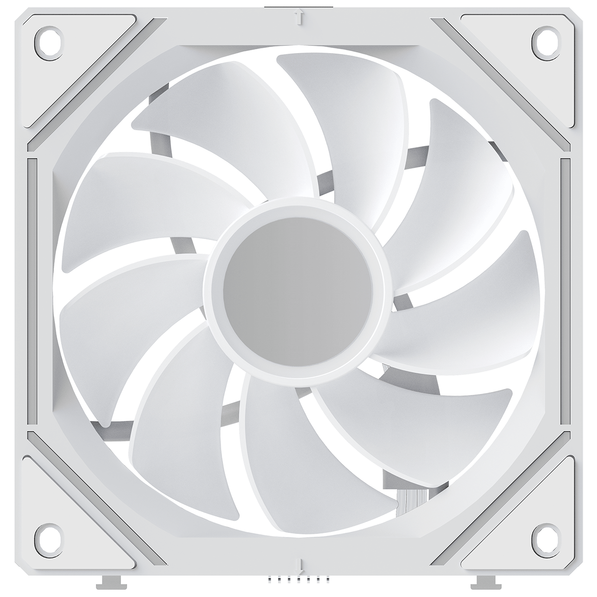 Вентилятор для корпуса Ocypus Gamma F12 UNI WH ARGB REVERSE BLADE 3 IN 1, 3x120x120x25mm, 4-PIN PWM,