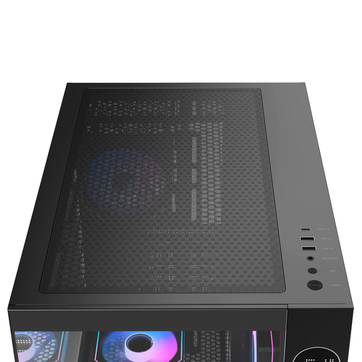 Корпус Case Ocypus Iota C70 BK ARGB ATX win / black / 6 ARGB fans / no PSU / Tempered Glass