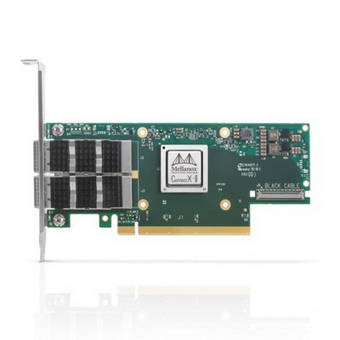 Сетевой адаптер MELLANOX MCX653106A-ECAT ConnectX-6 VPI PCIe3.0/4.0 x16 100Gb/s CX653106A