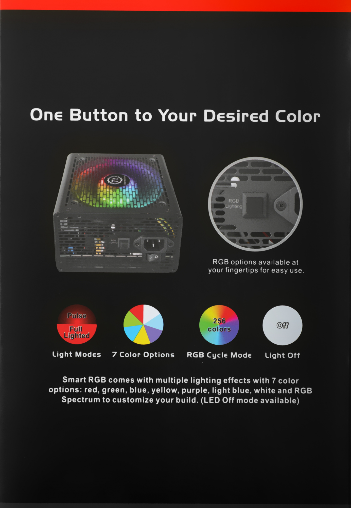 Блок питания Thermaltake ATX 750W Smart BX1 RGB 80+ bronze (20+4pin) APFC 120mm fan color LED 8xSATA