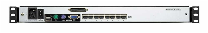 КВМ консоль ATEN 8P CAT-5 HIGH DENSITY DUAL RAIL LCD KVM.
