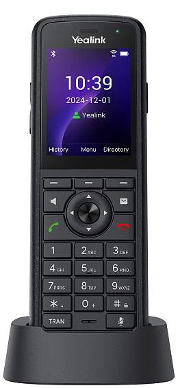Телефон YEALINK AX86R, экран 2.4", Wi-Fi 6, IP67, Alarm, виброоповещение, Bluetooth, 3.5 mm, Type-C,