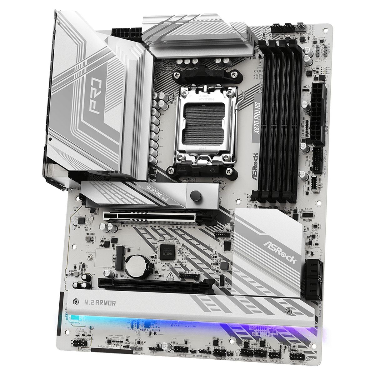 Материнская плата Asrock X870 PRO RS Socket AM5 AMD X870 4xDDR5 ATX AC`97 8ch(7.1) 2.5Gg RAID+HDMI